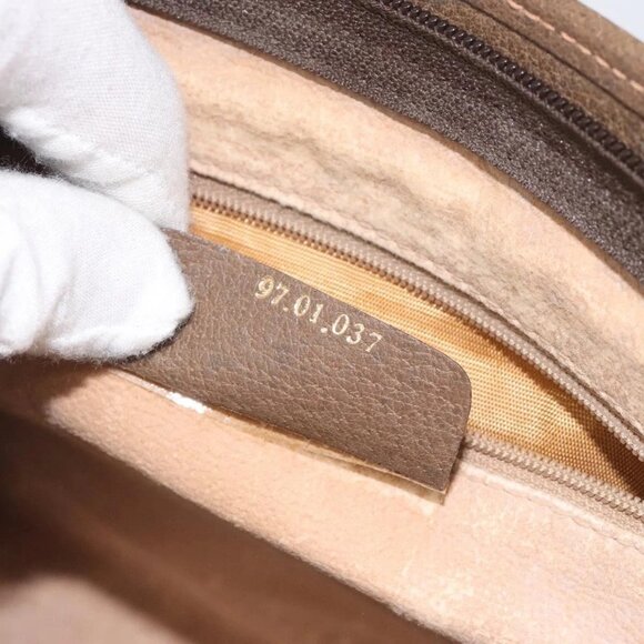 GUCCI GG Plus Supreme Clutch Bag PVC Beige 97 01 037 Auth am8392 - Picture 13 of 16
